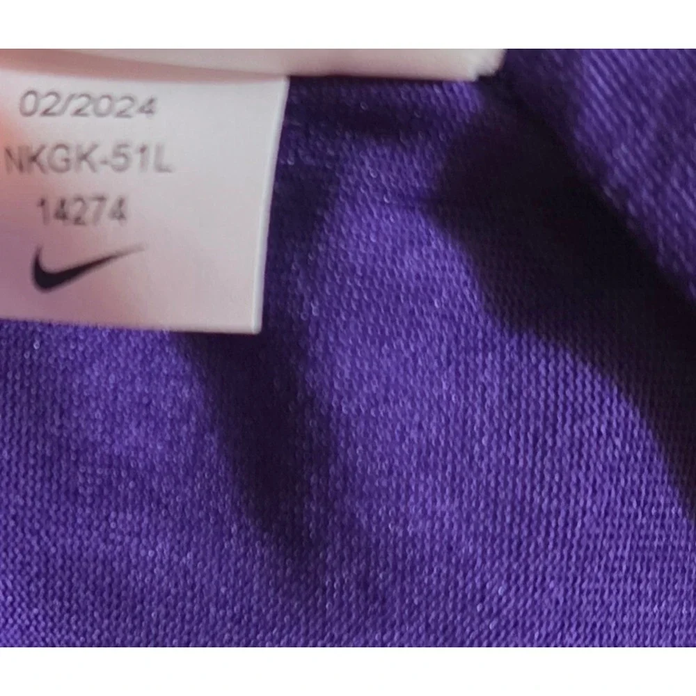 Nike T-Shirt Mens Medium Purple New Minnesota‎ Vikings Dri-FIT NFL Tee NKGK-51L